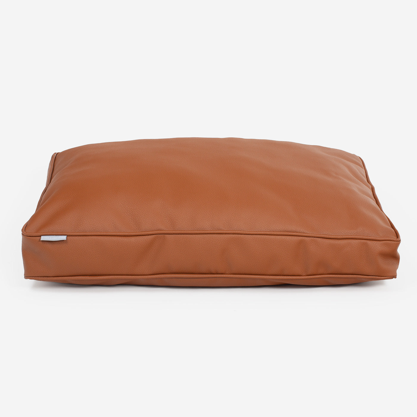 [color:ember] Luxury Dog Cushion in Rhino Tough Desert Faux Leather in Ember. The Perfect Pet Bed Time Accessory! Available Now at Lords & Labradors US