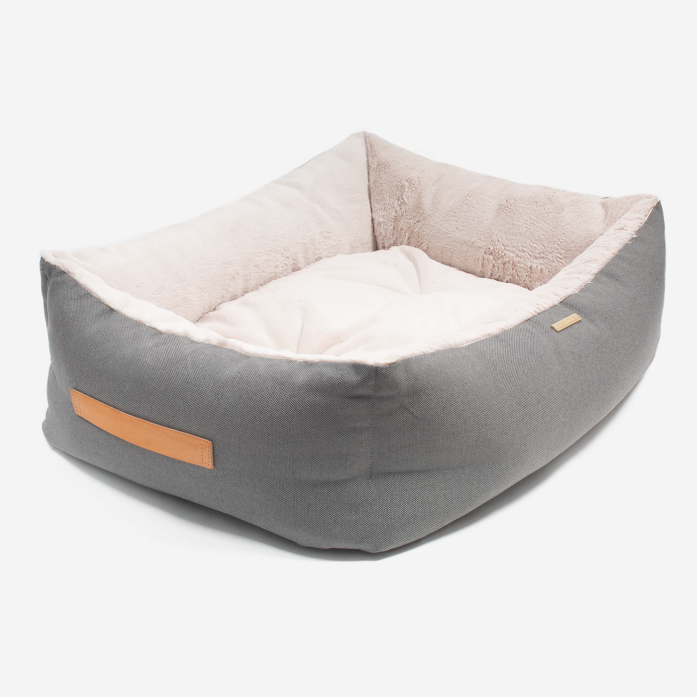Discover This Luxurious Box Bed For Dogs, Made Using Beautiful Twill Fabric To Craft The Perfect Dog Box Bed! In Stunning Grey Slate, Available Now at Lords & Labradors US