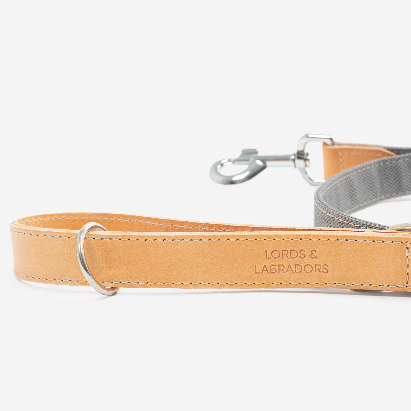 Lords & Labradors Essentials Twill Dog Leash Slate