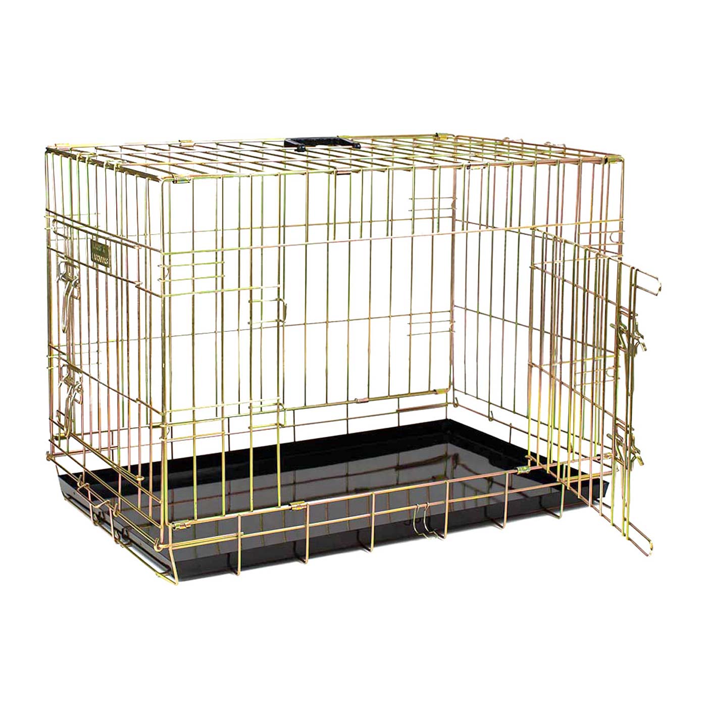 Deluxe Gold Dog Cage Metal Dog Crates Lords Labradors US