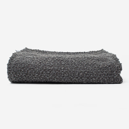 Discover Our Luxurious Dog Blanket In Luxury Granite Bouclé Super Soft Sherpa & Teddy Fleece Lining, The Perfect Blanket For Puppies, Available To Personalize And In 2 Sizes Here at Lords & Labradors US