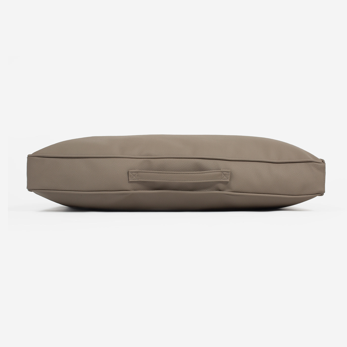 [color:camel] Luxury Dog Cushion in Rhino Tough Desert Faux Leather in Camel. The Perfect Pet Bed Time Accessory! Available Now at Lords & Labradors US
