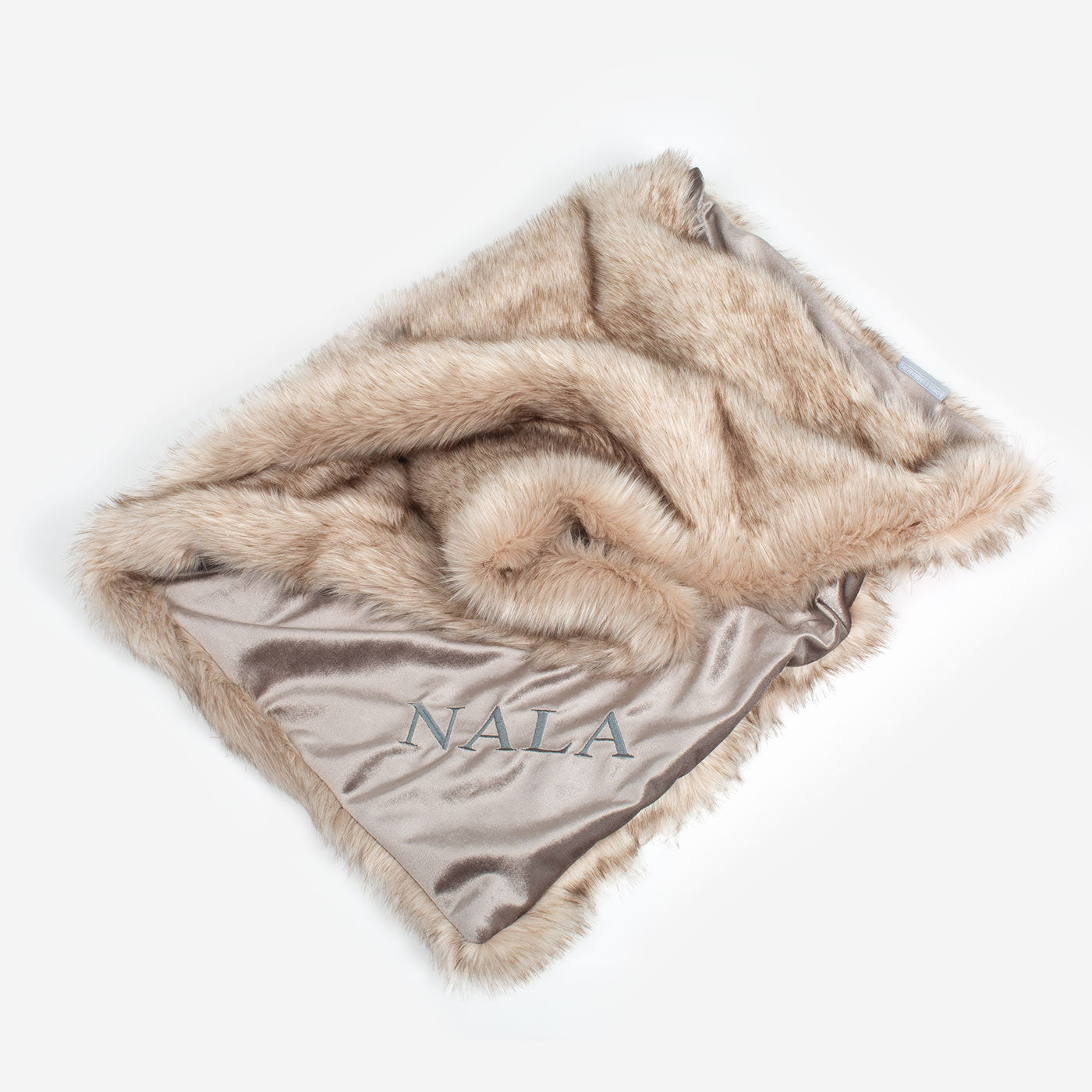 Luxury Velvet Pet Blanket, In Stunning Mink & Siberian Faux Fur The Perfect Blanket For Dogs, Available To Personalize at Lords & Labradors US