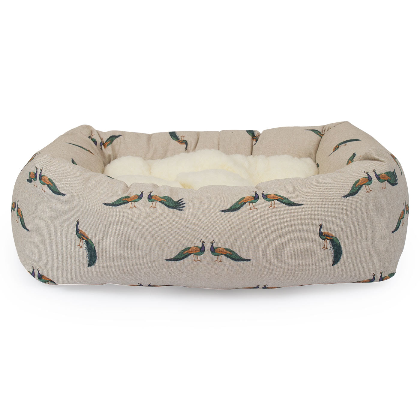 [color:woodland peacock] Cozy & Calming Puppy Cage Bed, The Perfect Dog Cage Accessory For The Ultimate Dog Den! In Stunning woodland Pheasant! Now Available to Personalize at Lords & Labradors US