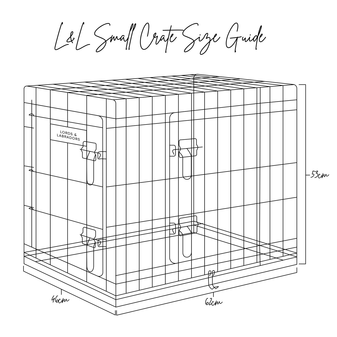 Discover the perfect deluxe heavy duty Black dog cage, featuring two doors for easy access and a removable tray for easy cleaning! The ideal choice to keep new puppies safe, made using pet safe galvanised steel! Available now in 5 sizes and three stunning colors at Lords & Labradors US