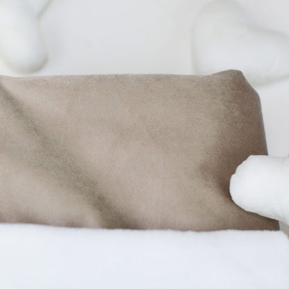 [color:mushroom velvet] Discover Our Luxurious Mushroom Velvet Dog Blanket With Super Soft Sherpa & Teddy Fleece, The Perfect Blanket For Puppies, Available To Personalize And In 2 Sizes Here at Lords & Labradors US