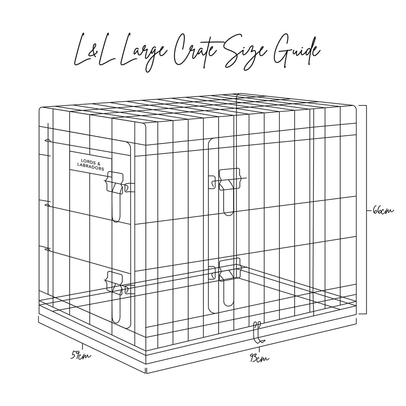 Lords & Labradors Silver Deluxe Dog Crate