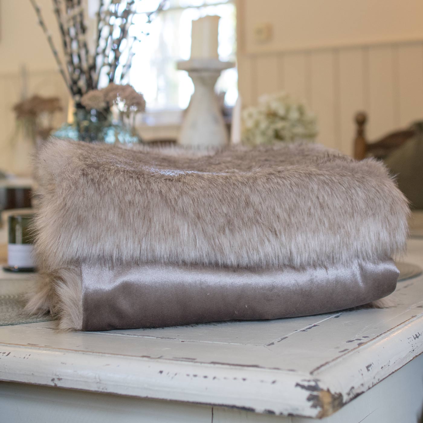 Luxury Velvet Pet Blanket, In Stunning Mink & Siberian Faux Fur The Perfect Blanket For Dogs, Available To Personalize at Lords & Labradors US