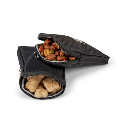 Discover, Mobile Dog Gear Pet Carrier, in Black. The Perfect Away Bag for any Pet Parent, Featuring dividers to stack food and removable padded Bottom. Also Included feeding set, collapsible silicone bowls and placemat! The Perfect Gift For travel, meets airline requirements. Available Now at Lords & Labradors US