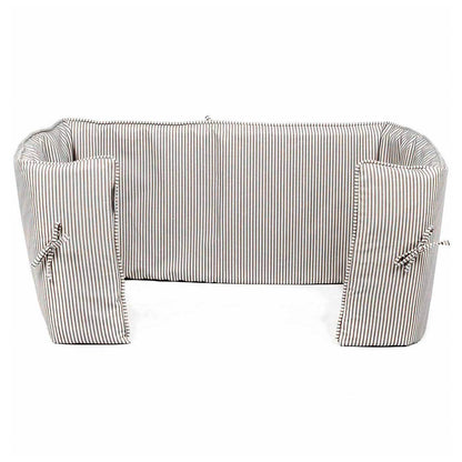 Dog Crate Bumper in Regency Stripe by Lords & Labradors
