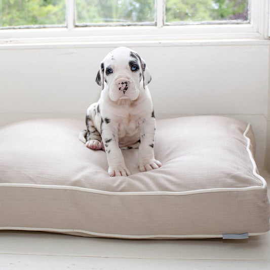 [color:savanna oatmeal]  Luxury Dog Cage Cushion, Savanna Oatmeal Cage Cushion Cover The Perfect Dog Cage Accessory, Available Now at Lords & Labradors US