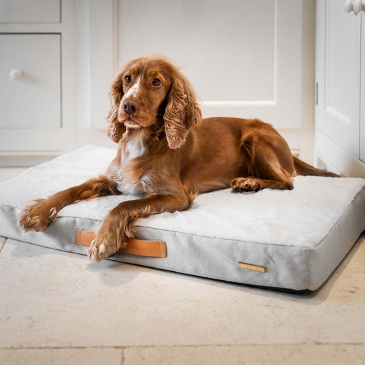 Essentials Twill Orthopaedic Mattress in Linen by Lords & Labradors